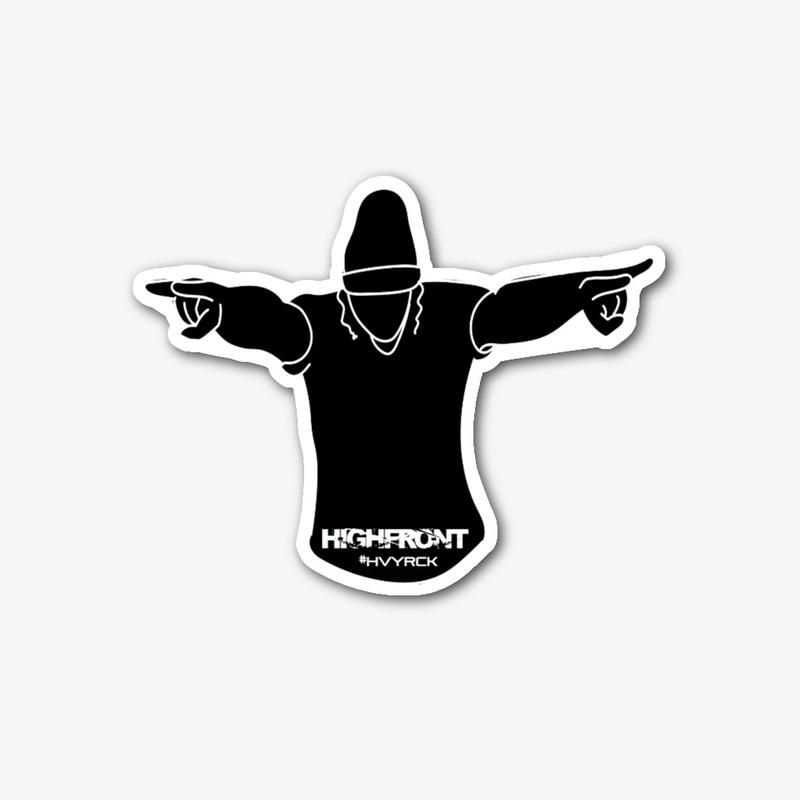 HVYRCK HIGHFRONT Die Cut Sticker